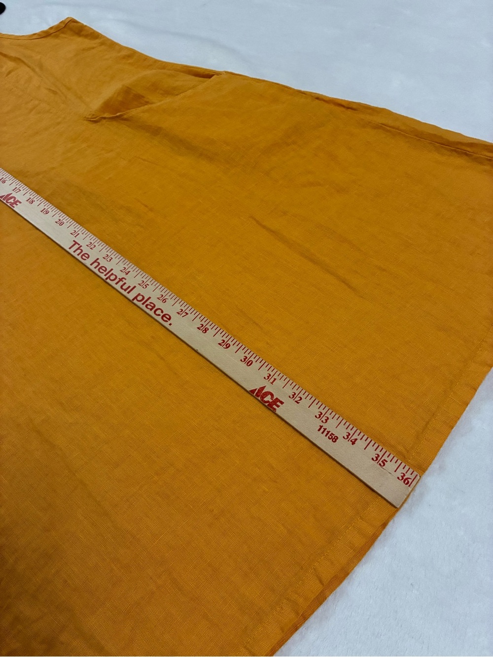 Terzo Millennio 100% Linen Made in Italy Modern  ALine Dress Golden SZ XL NWT - Picture 5 of 8